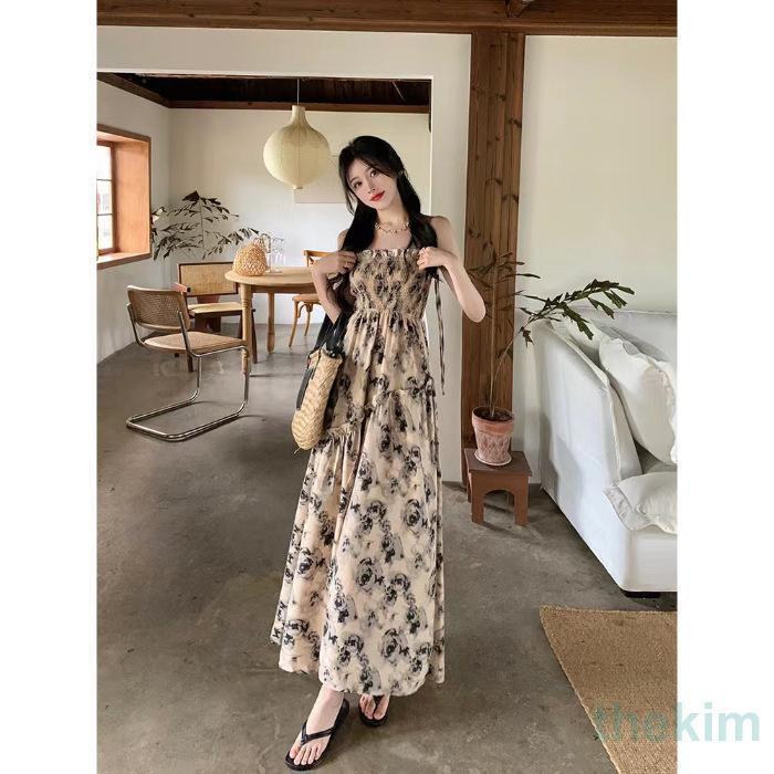 OHGA ノースリーブロングワンピース TIERED ONEPIECE | OHGA