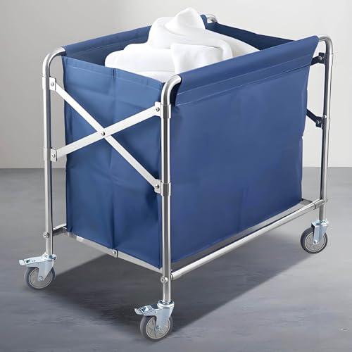 業務用 ホテルリネンカート 折りたたみ式 清掃カート 取り外し可能な