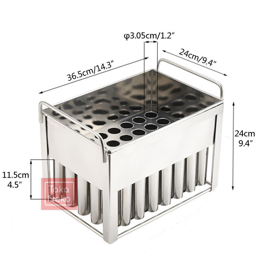 アイスキャンディー型 ステンレス 40本用 業務用ステンレススチール製アイスキャンディー型40個、食品