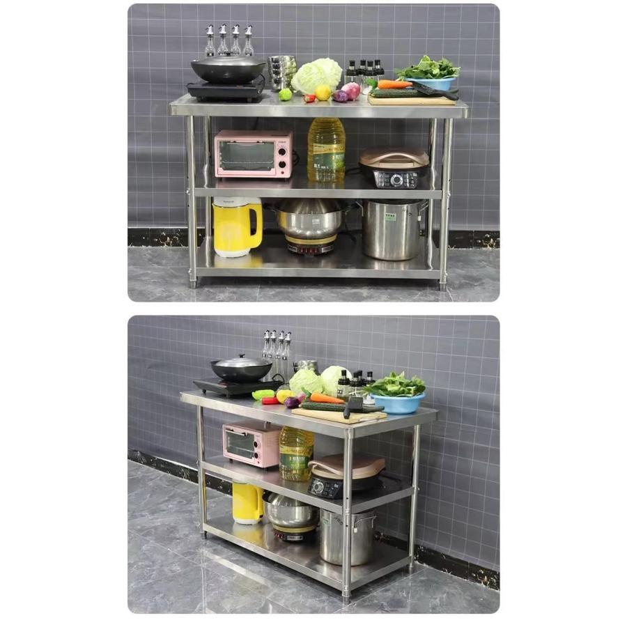 ステンレス作業台 調理台 キッチン 3段 業務用 厨房 作業テーブル