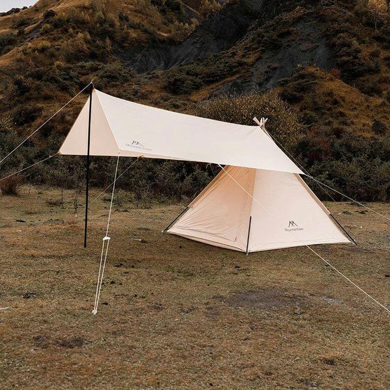 Mountainhiker ワンポールテント ポールテント タープ付き 2?4人