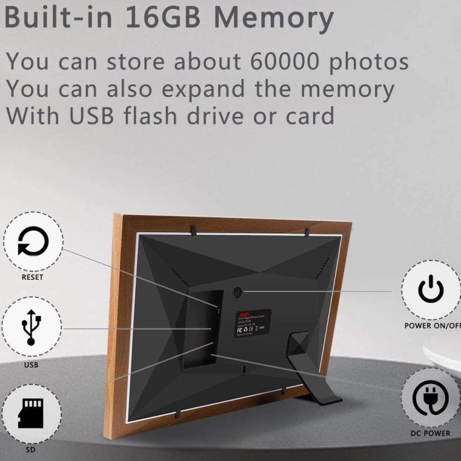 Jhzl 10 1インチ16gbスマートwifiデジタルフォトフレーム デンマークデザインframeoアプリどこからでも写真や小さなビデオを R Ainet 通販 Yahoo ショッピング