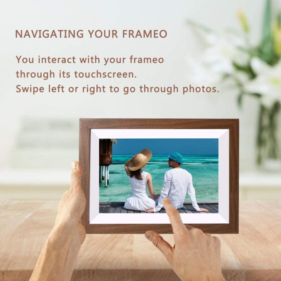 Jhzl 10 1インチ16gbスマートwifiデジタルフォトフレーム デンマークデザインframeoアプリどこからでも写真や小さなビデオを R Ainet 通販 Yahoo ショッピング