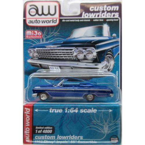 オートワールド 1/64 1962 ローライダーシェビー・インパラ ミニカー Amazon | ☆ オートワールド 1/64 1962 シボレー インパラ SS