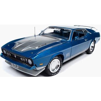 '71 Fordフォード Mustangマスタング Machマッハ1 1/18 1/18 フォード マスタング 1971 Ford Mustang Mach1 ブルー Auto World