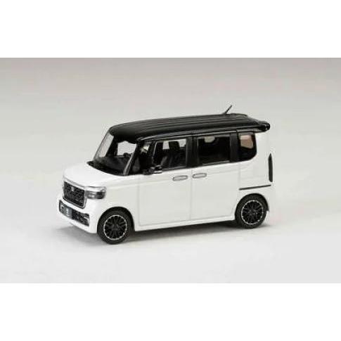 1/43 Honda N-BOX Custom Platinum White Pearl & Black Hobby
