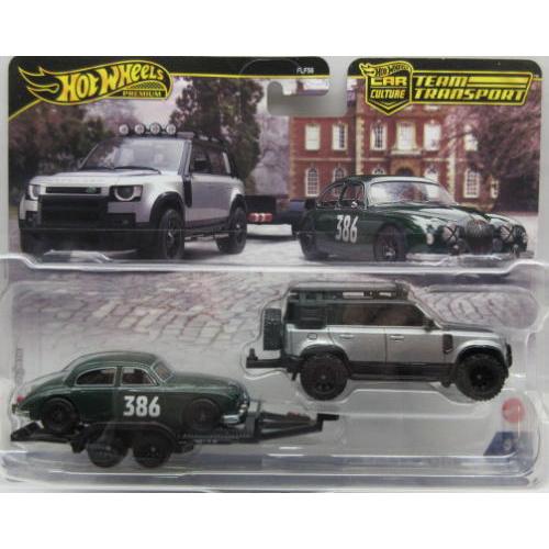 ホットウィールジャガー MK1& 2023ランドローバーディフェンダー 110 1/64 ジャガー ランドローバー Jaguar MK1 2023 Land Rover Defender