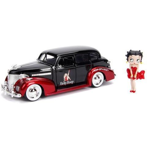 希少‼︎ 美品ベティーちゃんフィギュア付き★1939年シボレーマスターデラックス BETTY BOOP JADA TOYS 1:24 Hollywood Rides 1939 CHEVY MASTER