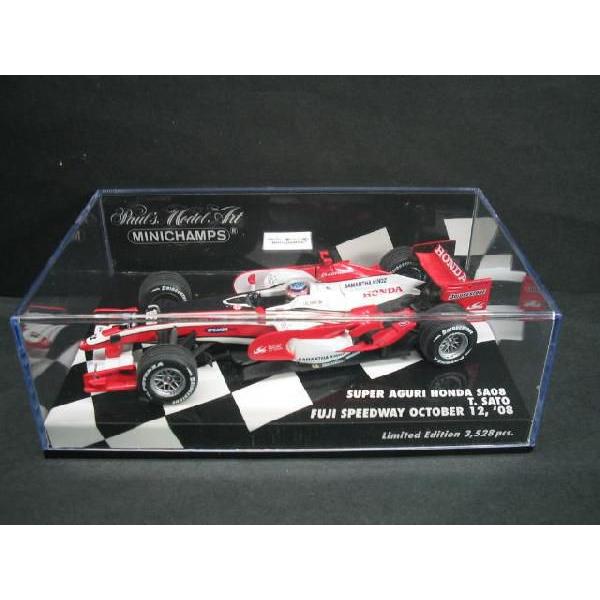 1/43 スーパー アグリ 佐藤琢磨 Super Aguri Honda SA08 Fuji Speedway Oct.12, '08 T.Sato ミニチャンプス MINICHAMPS｜r-and-b