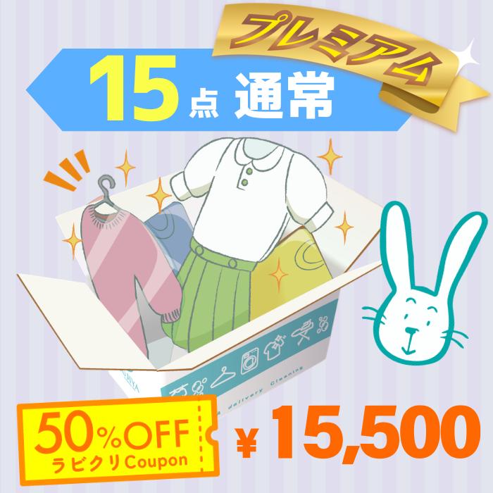 クリーニング 宅配 詰め放題 保管なしプレミアム最速便コース 15点