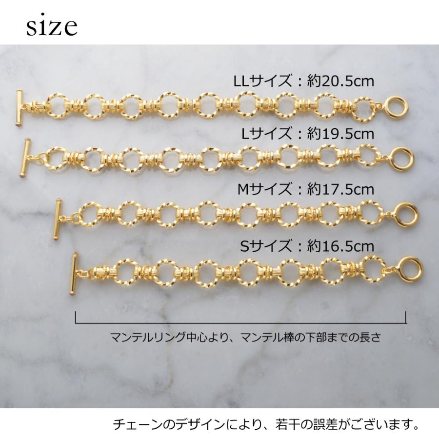 ブレスレット レディース ソリッドチェーン ゴールド チェーン