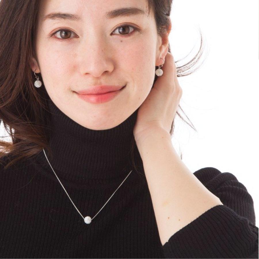 8mmパヴェボール ネックレス R-days スライドボール 長さ調整