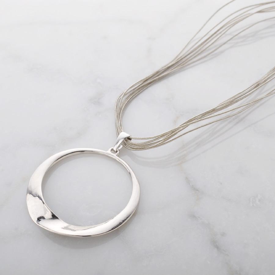 メタルリング ステンレスコード ネックレス R Days ブランド 大ぶり ペンダント シンプル シルバー ギフト プレゼント アクセサリー レディース N0568 R Days代官山 通販 Yahoo ショッピング