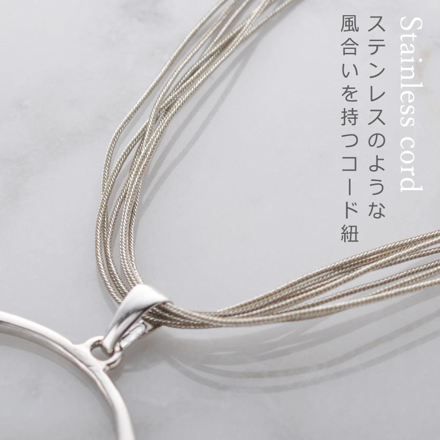 メタルリング ステンレスコード ネックレス R Days ブランド 大ぶり ペンダント シンプル シルバー ギフト プレゼント アクセサリー レディース N0568 R Days代官山 通販 Yahoo ショッピング