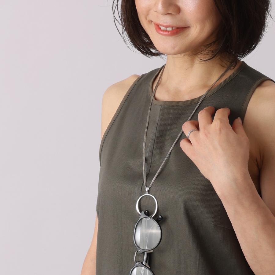 no.890 【人気再販】メガネホルダー　ネックレス　サングラス　シルバー　黒 no.890 【人気再販】メガネホルダー ネックレス サングラス