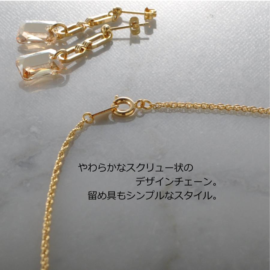 スワロフスキー オクタゴナル ネックレス R-days クリスタル