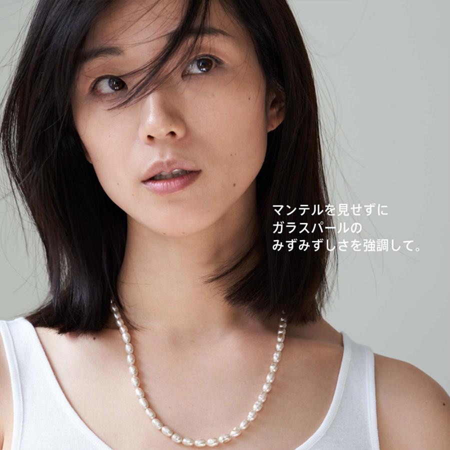 ガラスパールマンテルネックレス R-days Y字ネックレス パール ガラスパールマンテルネックレス R-days Y字ネックレス パール