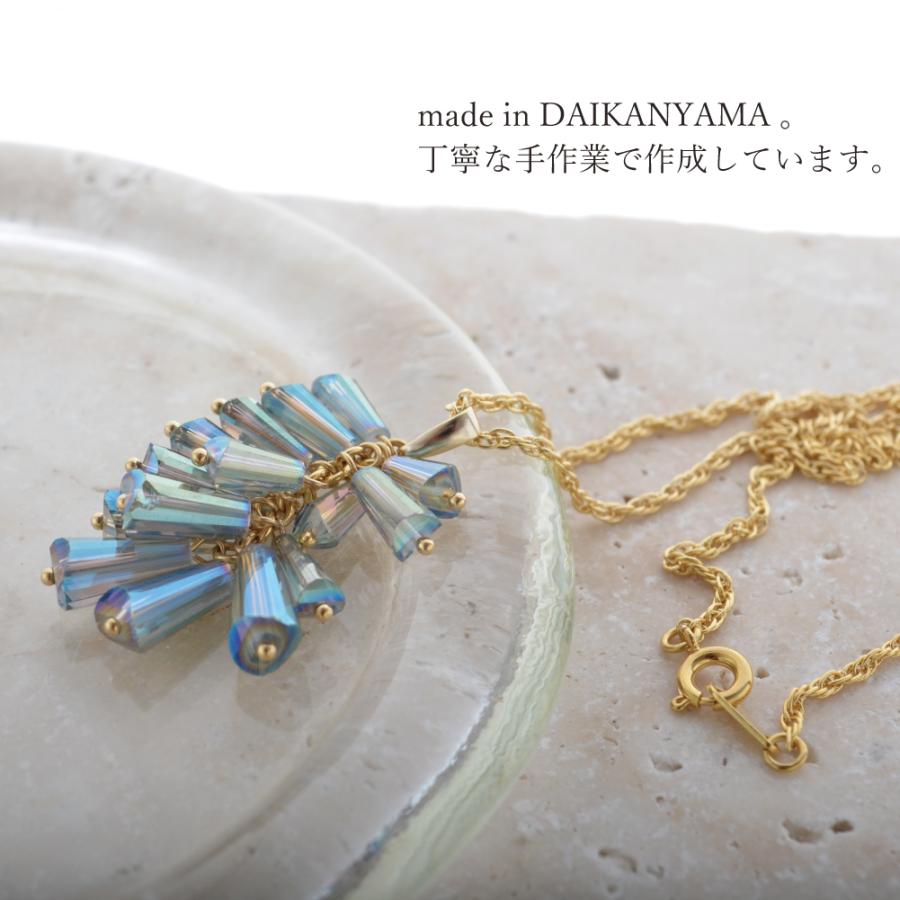 オーロラ アビーズ ネックレス クリスマス ツリー もみの木 AB 