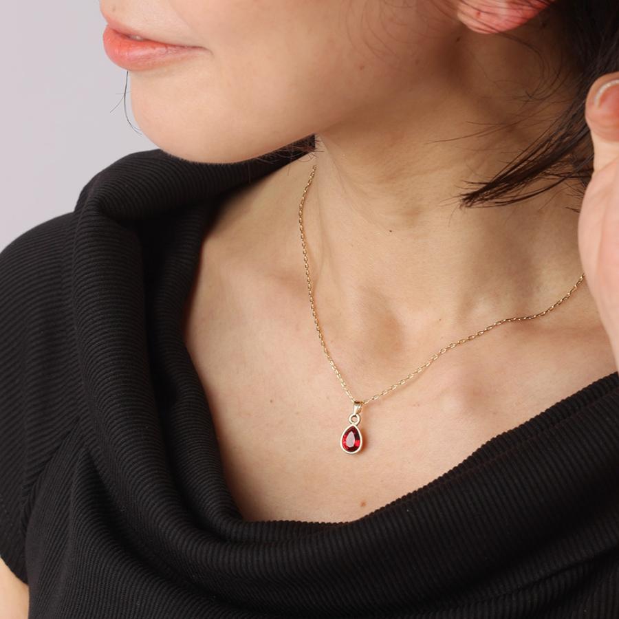 ネックレス スワロフスキー カラードロップ レディース 推し活