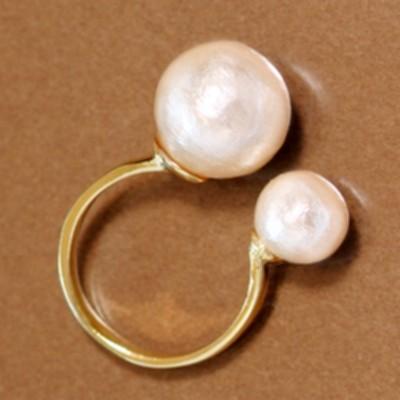 コットンパール ダブルパールリング リング ゴールド コットンパール キスカ ピンク ホワイト 指輪 R0134 R Days代官山 通販 Yahoo ショッピング