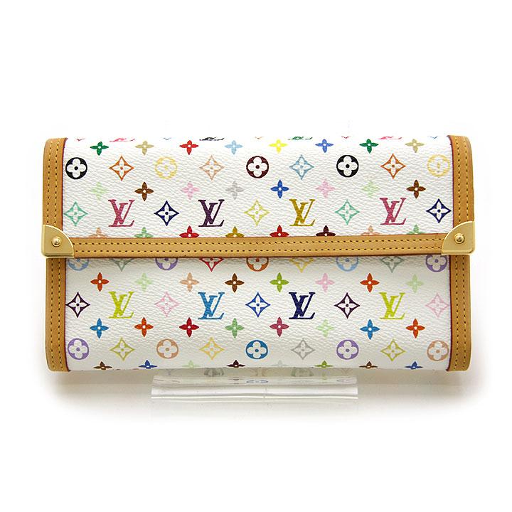 国産 ルイヴィトン 長財布 モノグラム マルチカラー ポルトトレゾール インターナショナル M Louis Vuitton ブランド レディース 人気 おすすめ 中古 美品 宅送 Www Skylanceronline Com