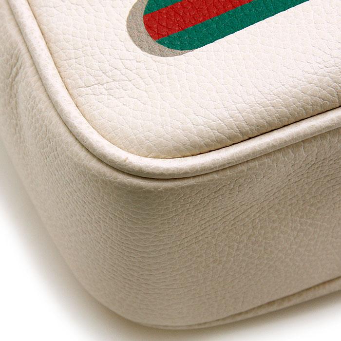 ヴィンテージ☆Gucci グッチ☆ホワイトロゴメッセンジャーバッグ GUCCI グッチ メッセンジャーバッグ グッチプリント レザー