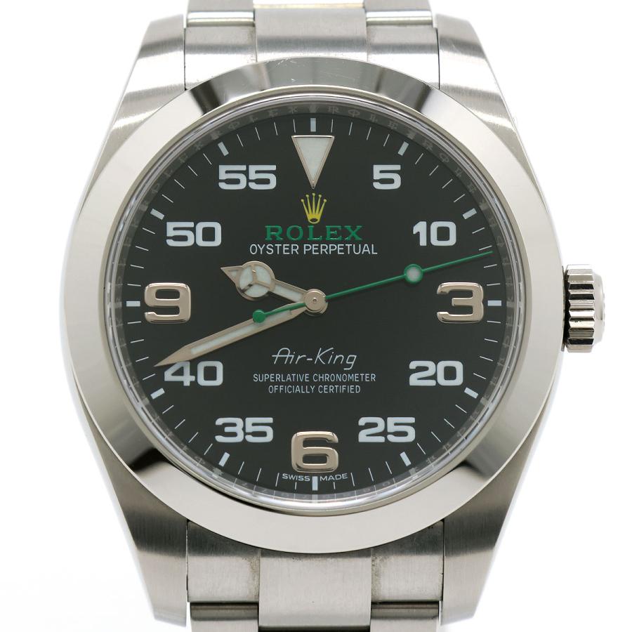 ROLEX ロレックス 腕時計 エアキング 116900 ランダムシリアル 40mm ブラック文字盤 SS 自動巻 AT ギャラ付 オイスターパーペチュアル 中古 美品 | ROLEX