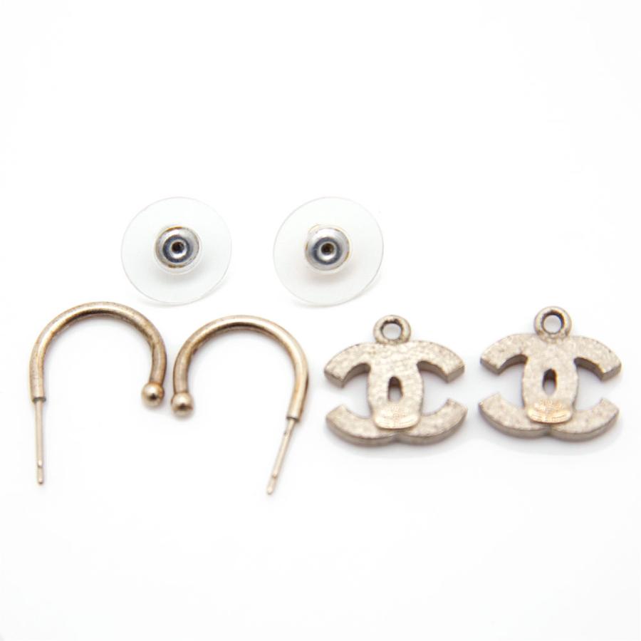 CHANEL シャネル ピアス ココマーク ピンク ラインストーン CHANEL シャネル ピアス ココマーク ピンク ラインストーン