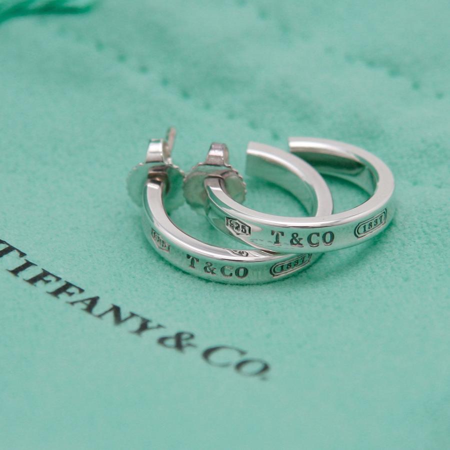 TIFFANY&Co. ティファニー ピアス Ag925 1837 ナロー フープピアス スモール 60013224 T&Co. アクセサリー 中古  美品