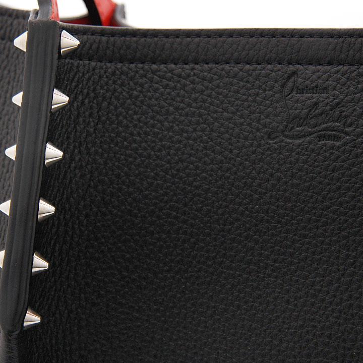 【美品】クリスチャンルブタン レザー トートバッグ スタッズ カバタ クロコ 美品 クリスチャンルブタン KABATA クロコ調 スタッズ トート
