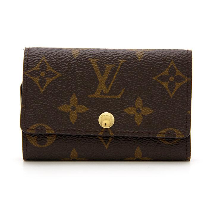 【良品】ルイヴィトン　ミュルティクレ　キーケース　6連　本革レザー　ブルー LOUIS VUITTON（ルイ・ヴィトン） キーケース モノグラム
