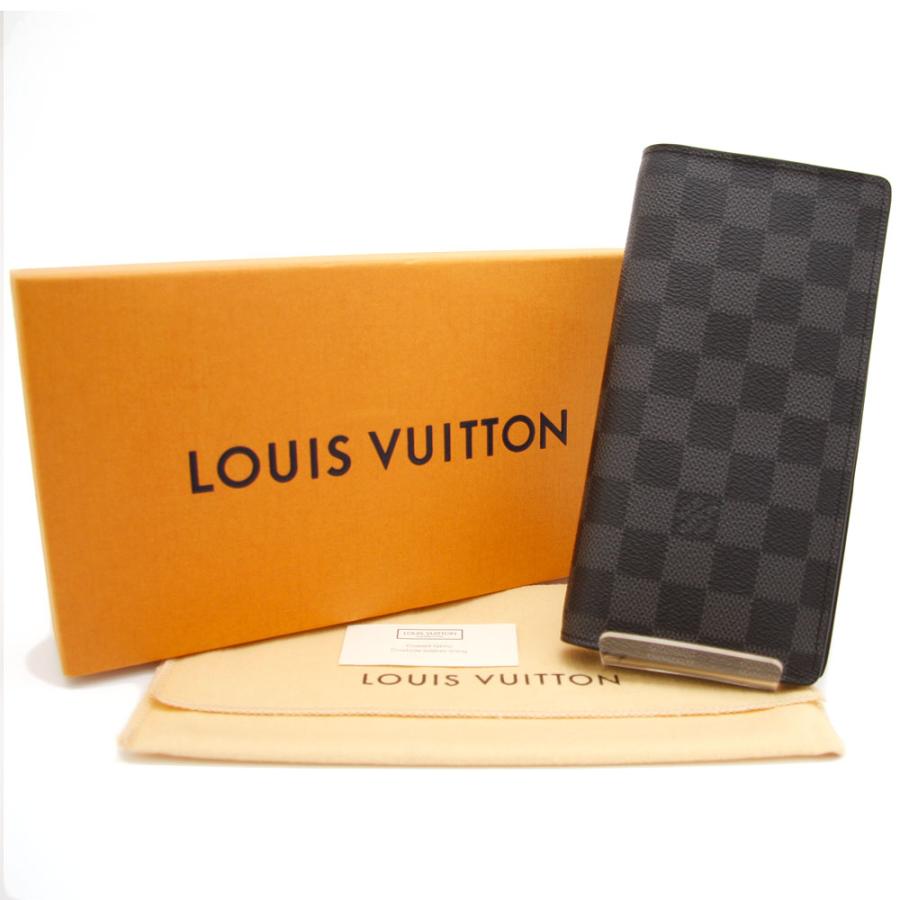 ルイヴィトン 長財布 ダミエグラフィット ポルトフォイユ ブラザ N62665 LOUIS VUITTON ブラック ブランド メンズ ほぼ未使用 中古 美品｜r-deco-online｜15