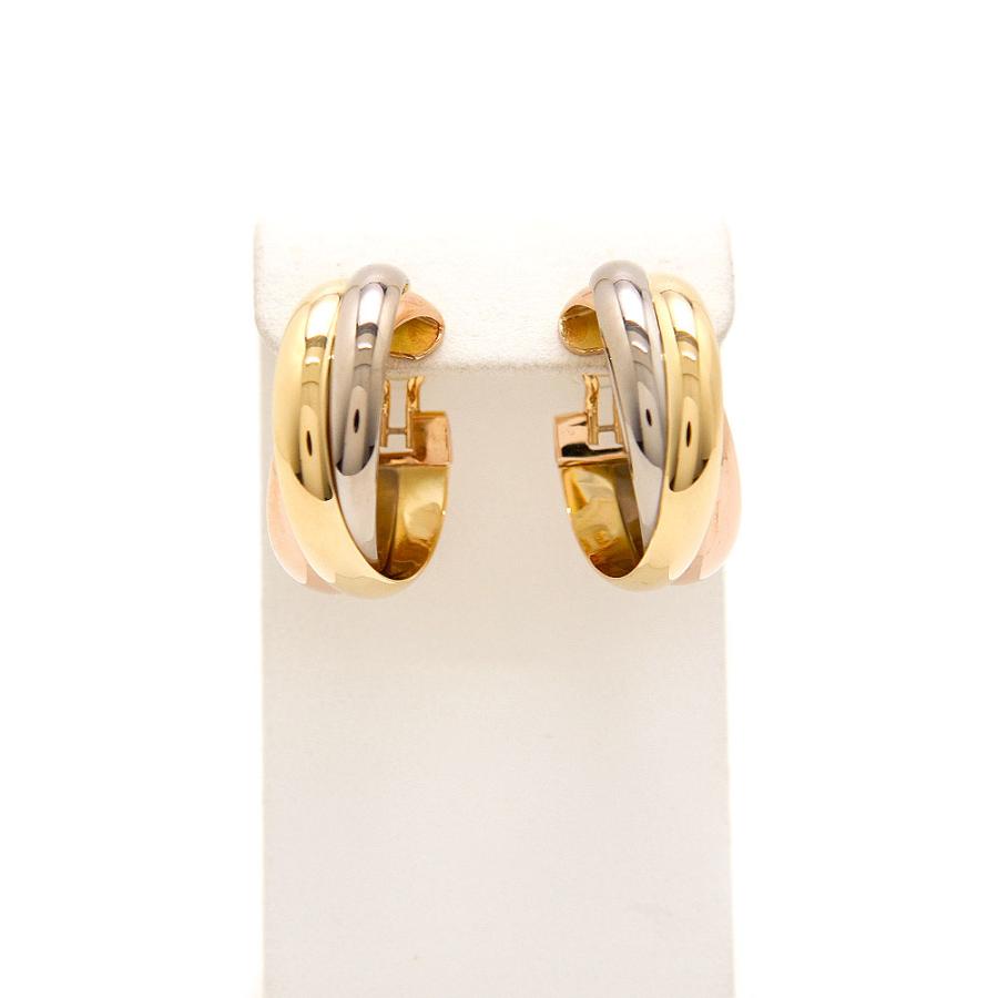 TRINITY（Cartier） カルティエ イヤリング 新品仕上げ済 K18 TRINITY 