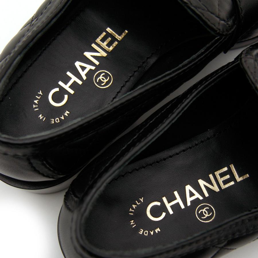 CHANEL シャネル ローファー ハートターンロック マトラッセ 35 CHANEL シャネル ローファー ハートターンロック マトラッセ 35