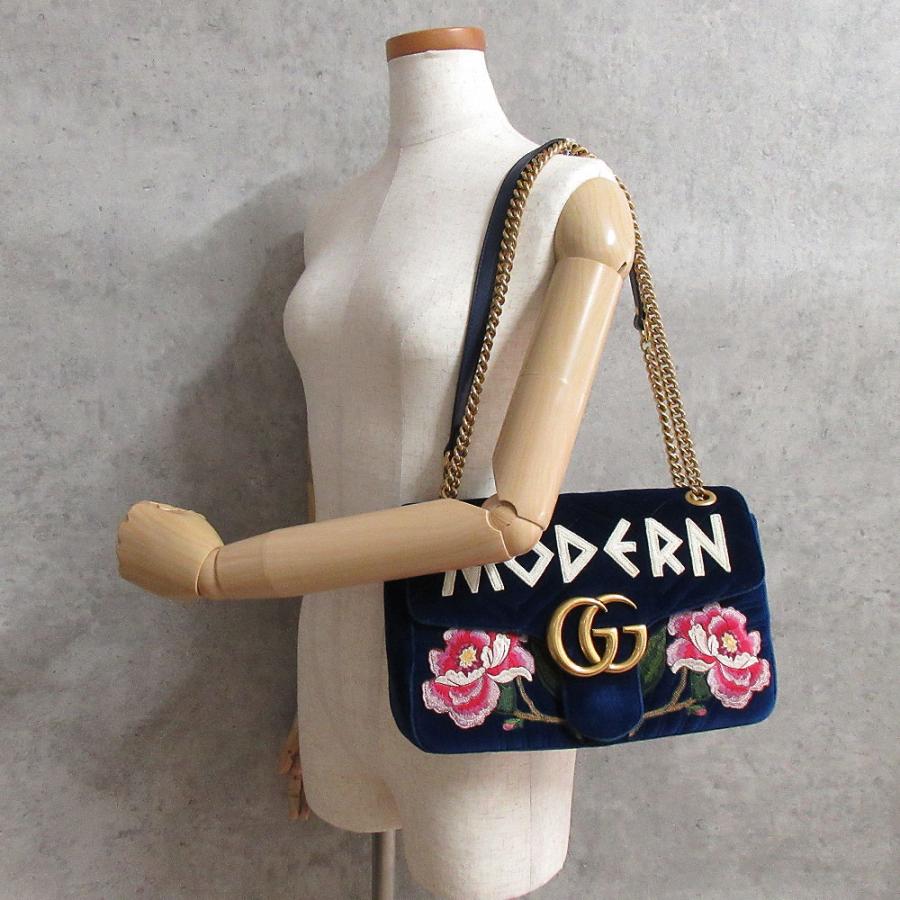 GUCCI グッチ ショルダーバッグ GGマーモント MODERN ベルベット GUCCI グッチ ショルダーバッグ GGマーモント MODERN ベルベット