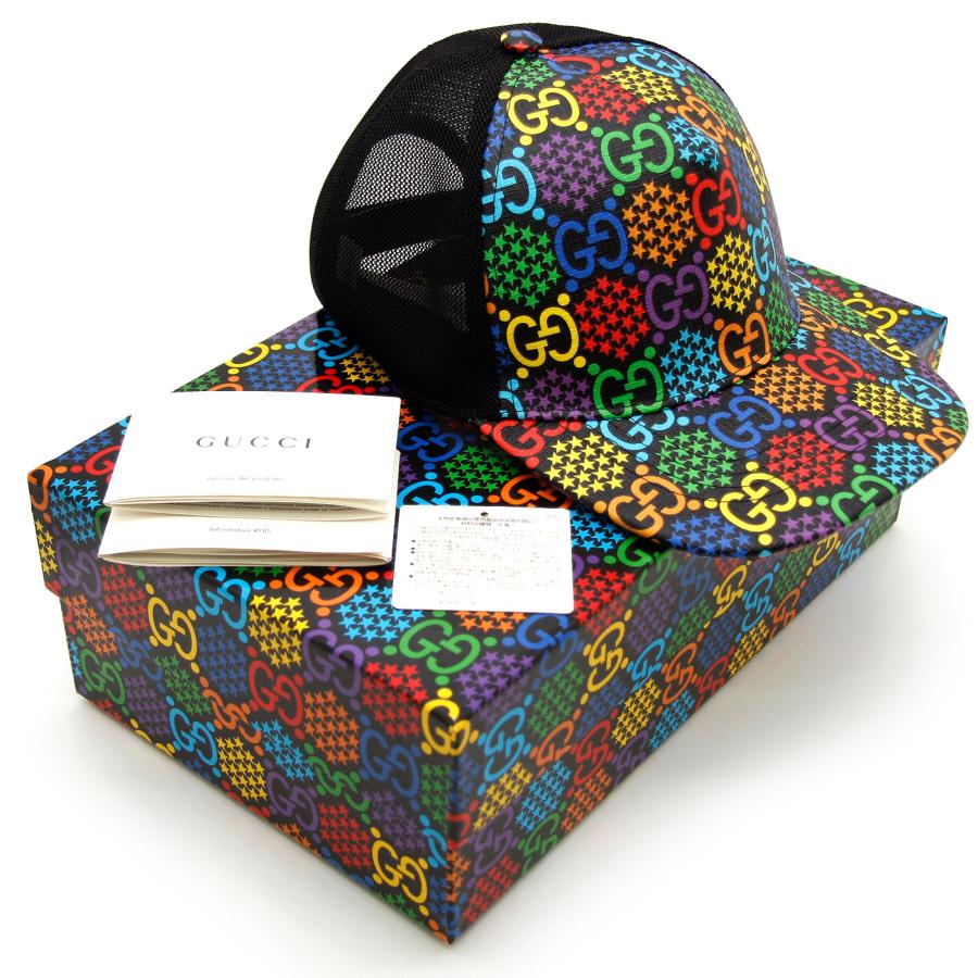 GUCCI グッチ キャップ GGサイケデリック ベースボール メッシュ