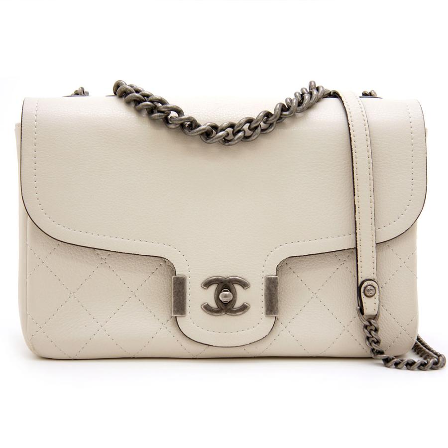 シャネル CHANEL ココネージュ ショルダーバッグ バッグ ウール レディース ブラック系 / ホワイト系 【中古】 CHANEL（シャネル） ショルダーバッグ チェーンショルダー マトラッセ