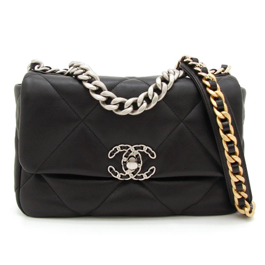 シャネルCHANEL19 マトラッセ ウエストバッグ レザー レディース