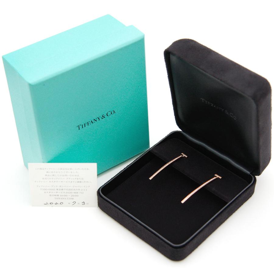 ティファニー Tバー ピアス K18PG 店舗にてクリーニング済 Tiffany T TIFFANY&Co. ティファニー ピアス 新品仕上げ済 K18PG