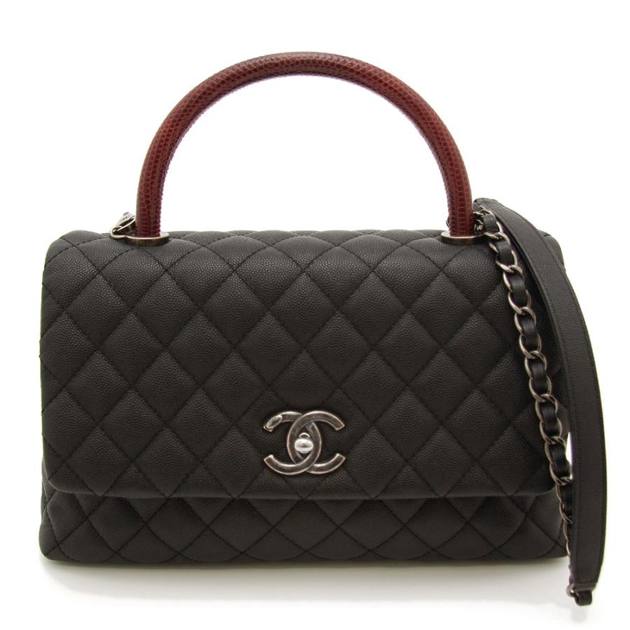 【リユース】CHANEL ショルダーバッグ ココハンドル A92991 シャネル CHANEL ココハンドル29 Vステッチ A92991 ブラック