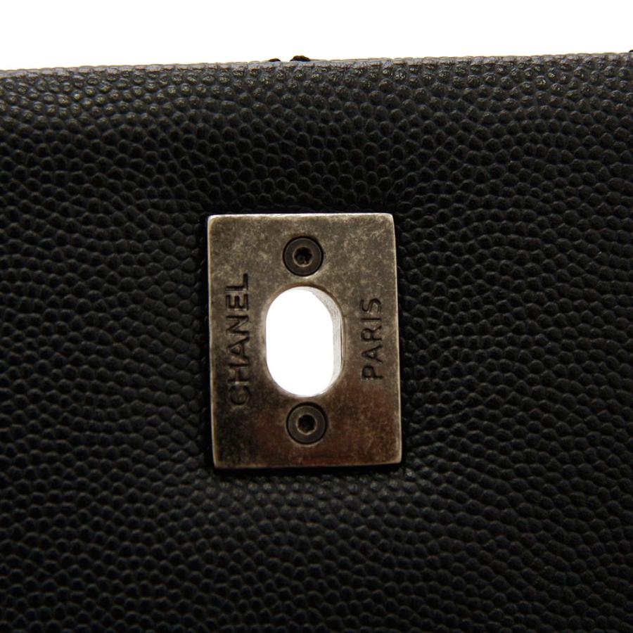 未使用品◎CHANEL シャネル A92991 ココハンドル29 ランダムシリアル キャビアスキン ココマーク 2WAY ハンド／チェーンショルダーバッグ ブラック ゴールド金具 箱・保存袋付き イタリア製 レディース シャネル CHANEL ココハンドル29 A92991 28番台 シルバー GD金具
