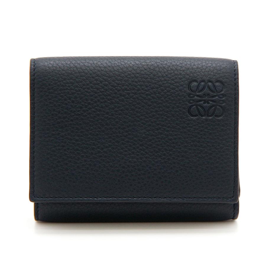 LOEWE ロエベ『トライフォールド ウォレット 黒」』三つ折り財布 美品 ロエベ LOEWE LOEWE 三つ折り財布 TRIFOLD トライフォールド