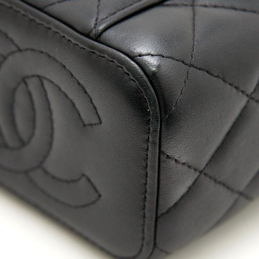 CHANEL ブラックレザー バニティバック 楽天市場】シャネル CHANEL バニティバッグ アクセサリーポーチ