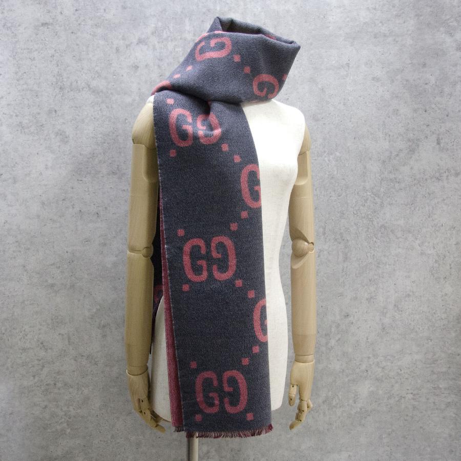 グッチ　マフラー　ローズピンク　スカーフ グッチ GUCCI ストール マフラー メンズ レディース 男女兼用 GG