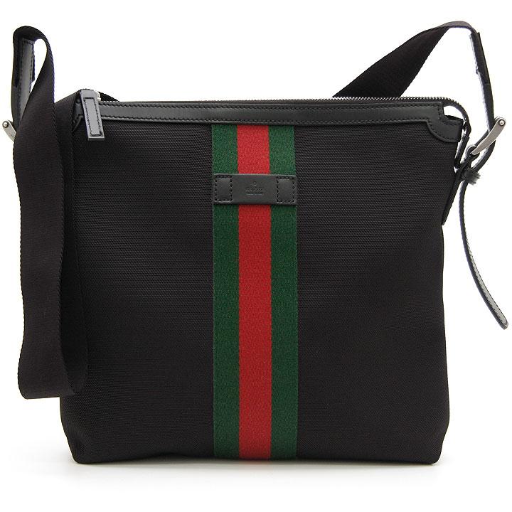 【GUCCI】ショルダーバッグ　シェリーライン　GG金具　レザー　ブラック GUCCI（グッチ） ショルダーバッグ ウェビング シェリーライン 631199