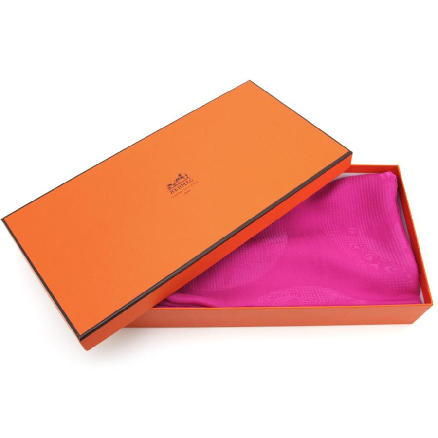 値下げ☆　エルメス　ピンクストール HERMES（ストール/パシュミナ ・ ピンク/桃色系）のフリマ