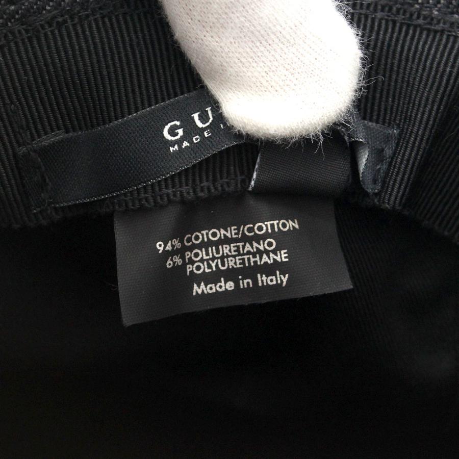 GUCCI バケットハット ブラック ストライプ GUCCI バケットハット ブラック ストライプ GUCCI ロゴ付き