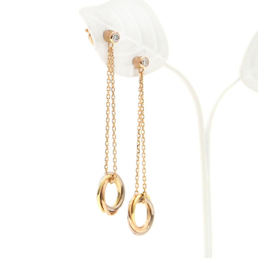 カルティエ　トリニティ　イヤリング 新品　先月購入 カルティエ(CARTIER)カルティエ トリニティ イヤリング