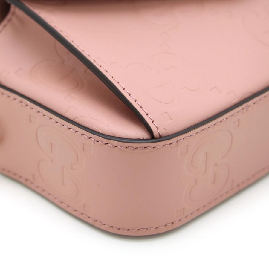 【美品】GUCCI ミニハンドバッグ　アクセサリーポーチ　GG柄　レザー GUCCI ｸﾞｯﾁ GGﾐﾆﾊﾝﾄﾞﾊﾞｯｸﾞ ｱｸｾｻﾘｰﾎﾟｰﾁ ﾋﾟﾝｸ/ﾌﾞﾗｳﾝ ｷｬﾝﾊﾞｽ/ｶｰﾌ