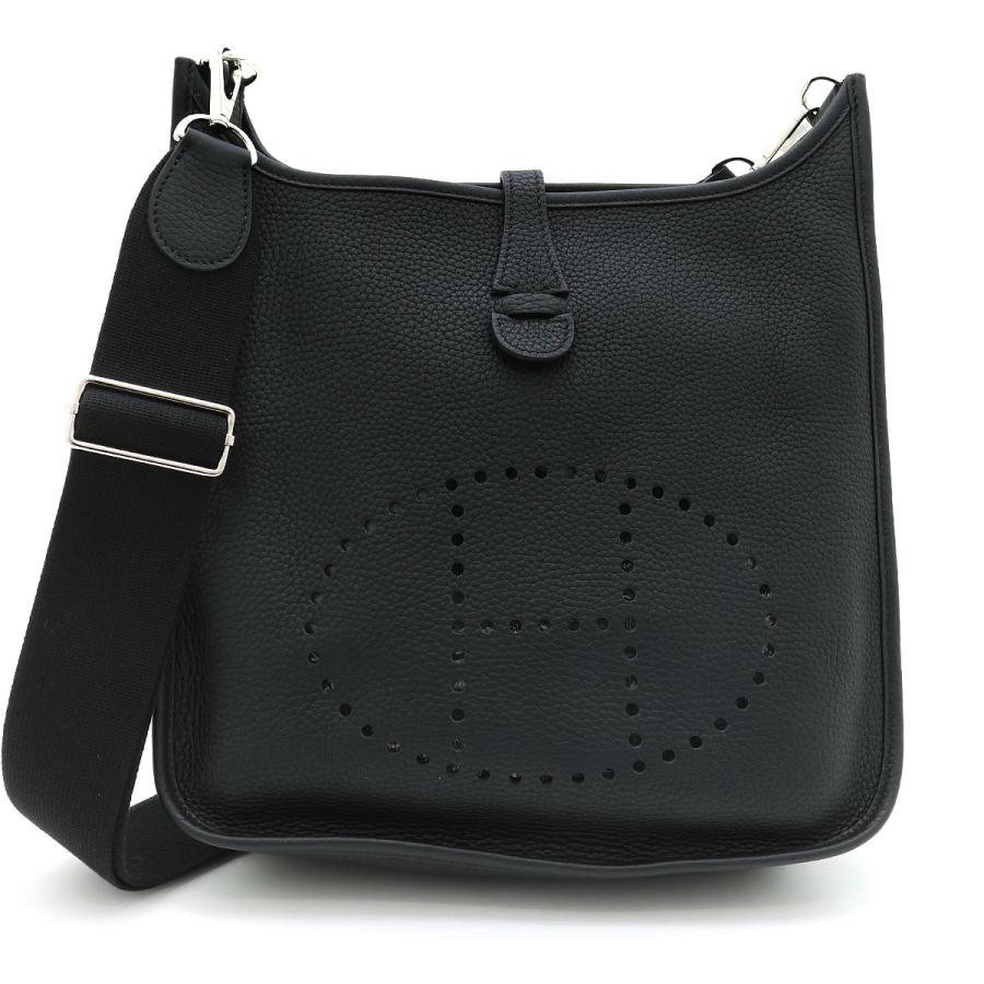 エルメス HERMES エヴリン 3 トロワ PM ショルダーバッグ バッグ レザー トリヨンクレマンス トリヨンクレマンス ブラック（エルメス） U刻印（2022年製造） レディース ブラック系 【中古】 HERMES（エルメス） ショルダーバッグ エヴリン3 PM トリヨン